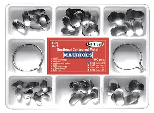 TOR-VM Set of Sectional Contoured Matrices - 100 pcs