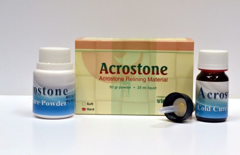 Acrostone Soft Relining Material - 50g and 25ml