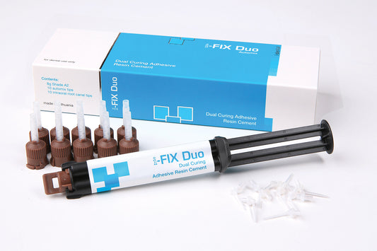 i-Dental i-FIX Duo Dual Curing Adhesive Resin Cement(Syringe 8g)