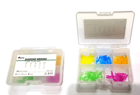 ZT-DENTAL Plastic Diamond Wedges KIt (80pcs)