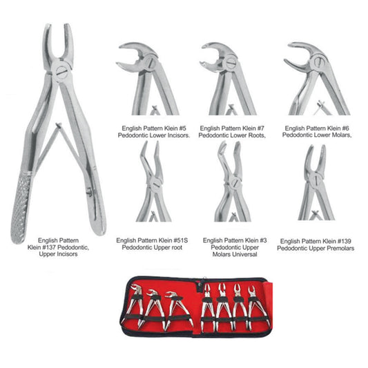 Pakistan Extraction Forceps Kit Pedo (7pcs)