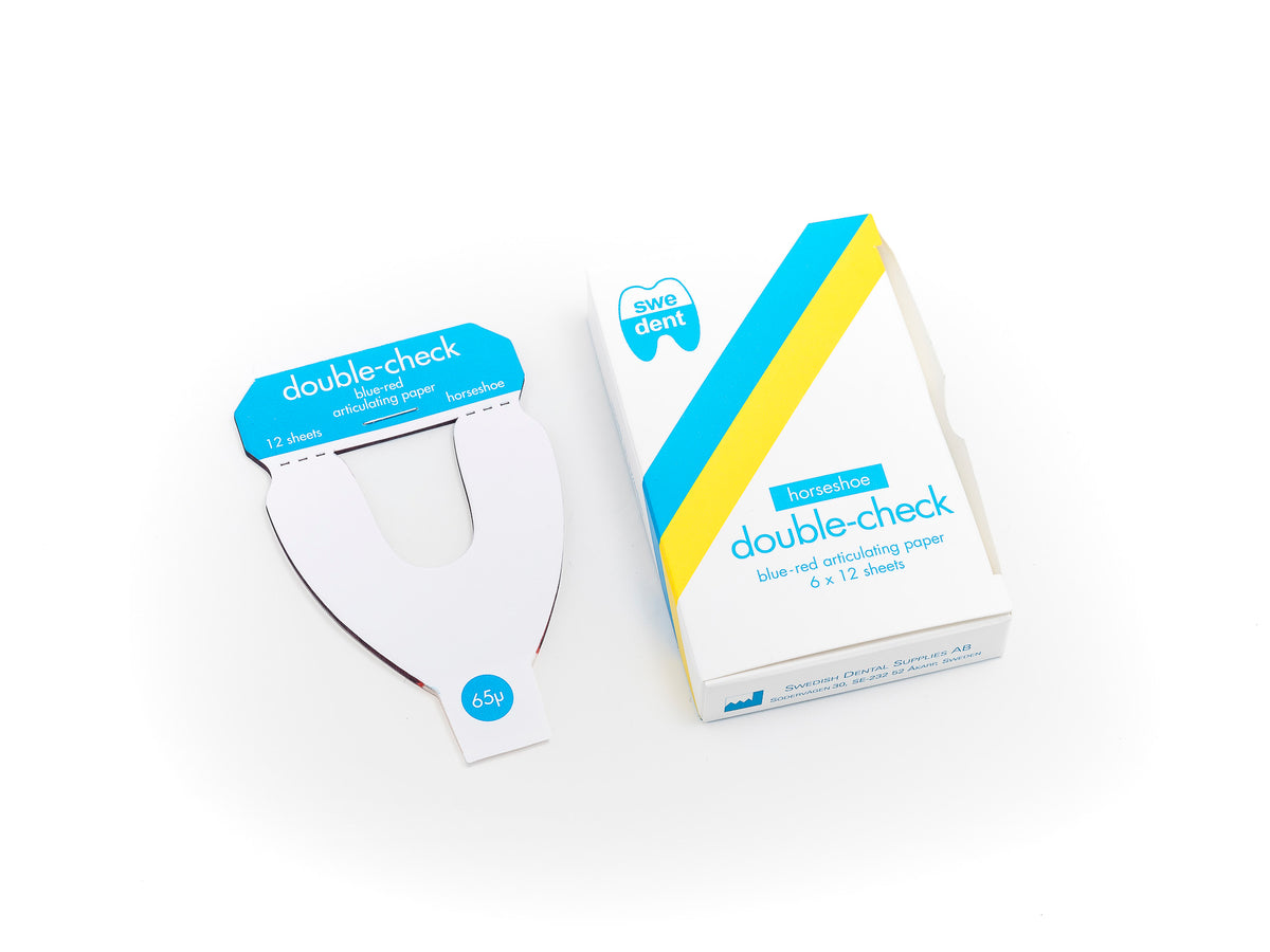 swedent Double check Horseshoe Articulating Paper (6pcs)