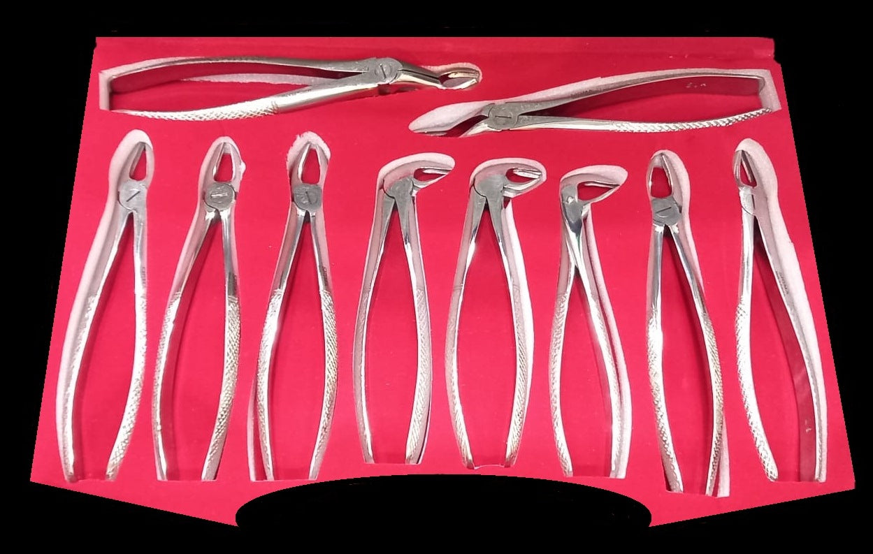 Sigma Adult Extraction Forceps Kit - 10 pcs
